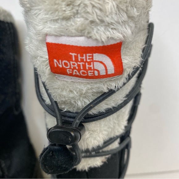 The North Face Boots Waterproof Lined Black & White Youth Size 5 - Picture 3 of 14